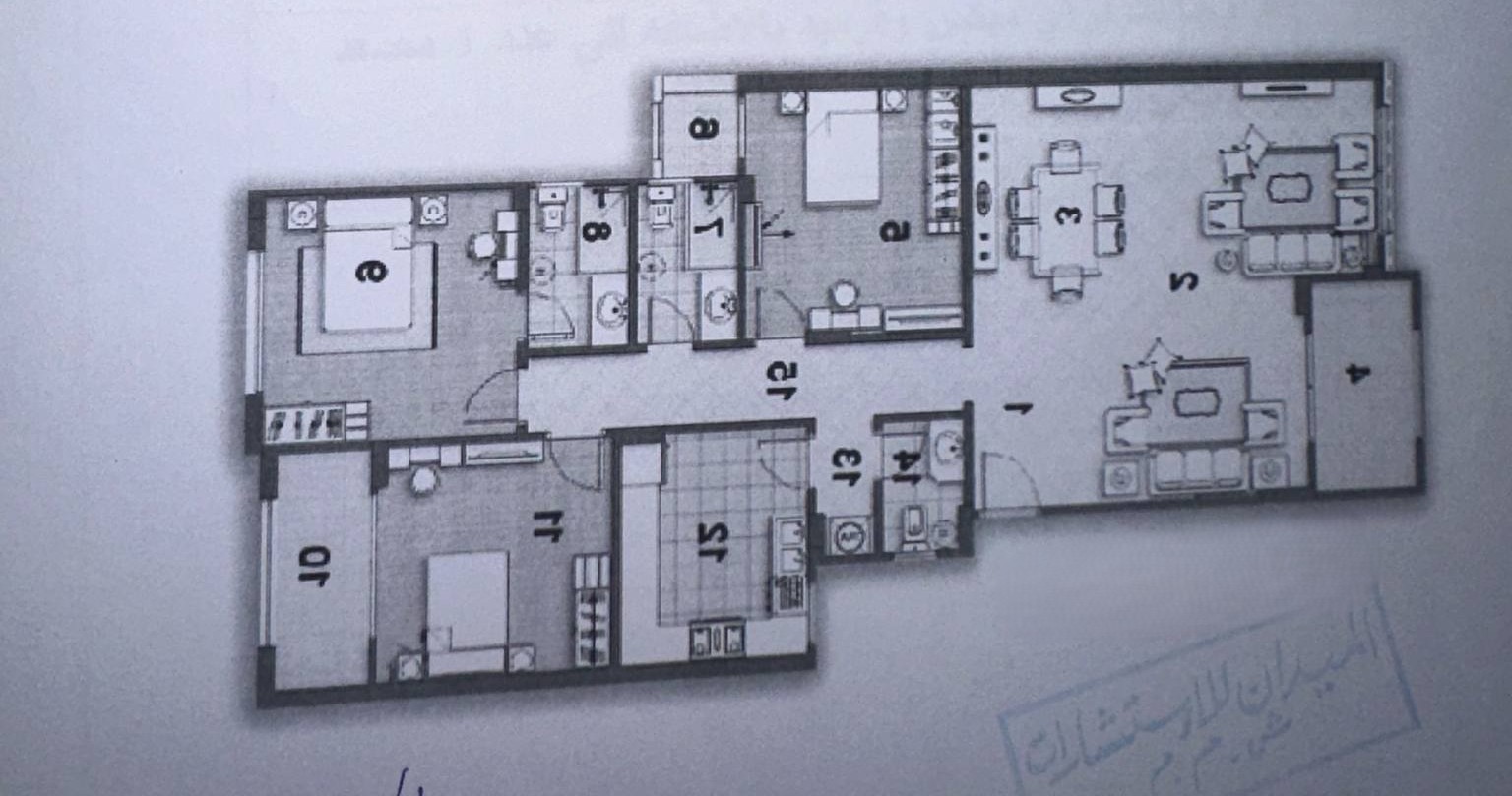 Floor plan for apartment at Stone Residence