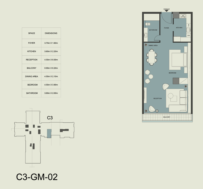 Floor plan for duplex at Edge