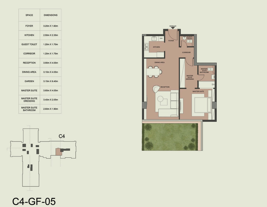 Floor plan for apartment at Edge
