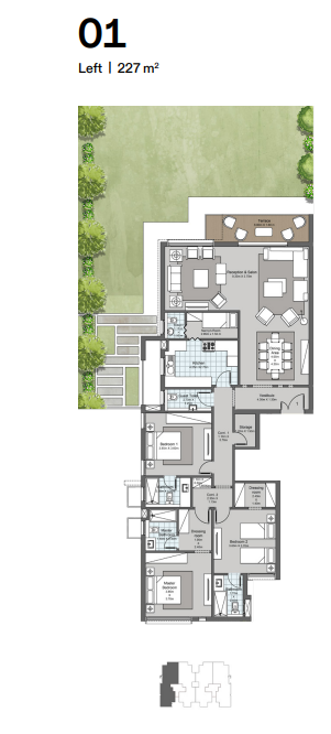 Floor plan for apartment at Ever