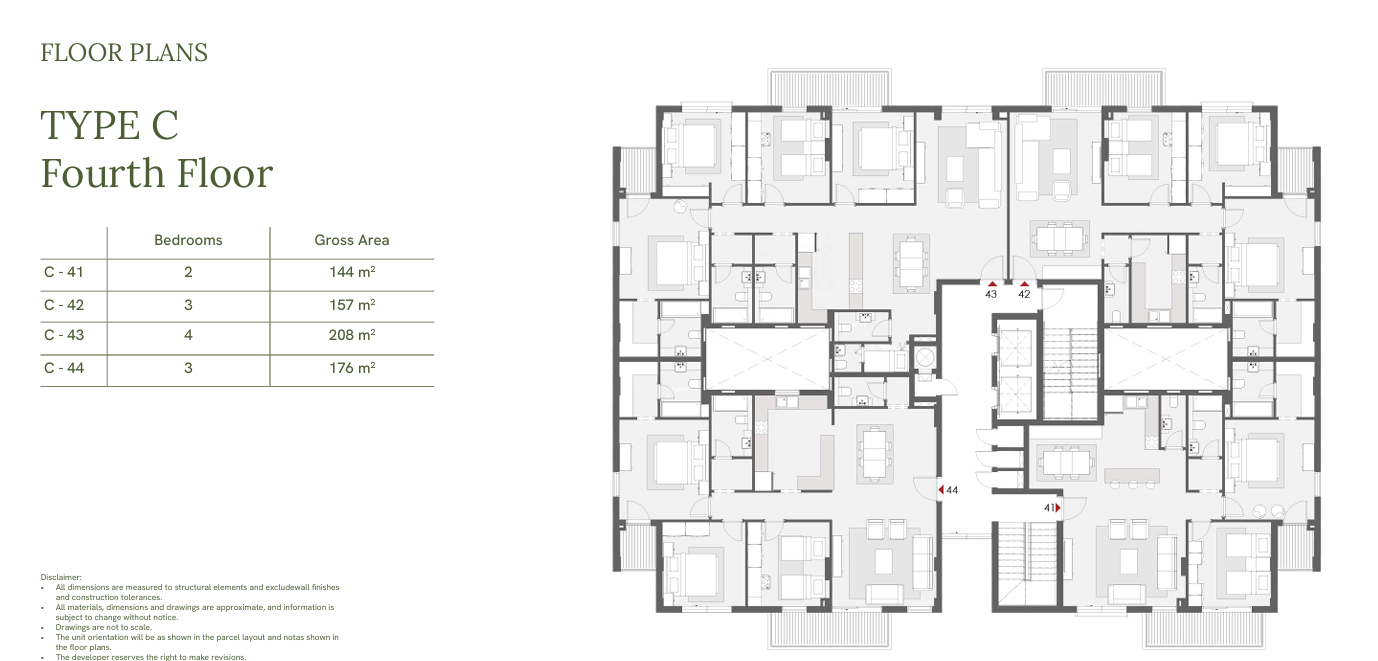 Floor plan for penthouse at One33