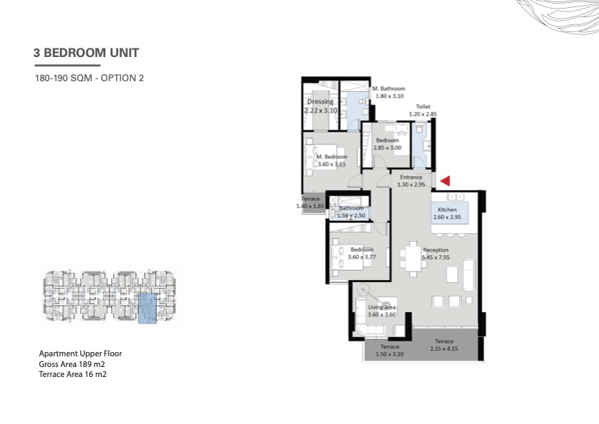 Floor plan for apartment at The Curve