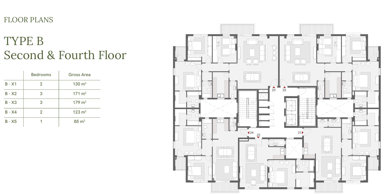 Floor plan for penthouse at One33