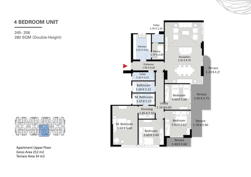 Floor plan for apartment at The Curve