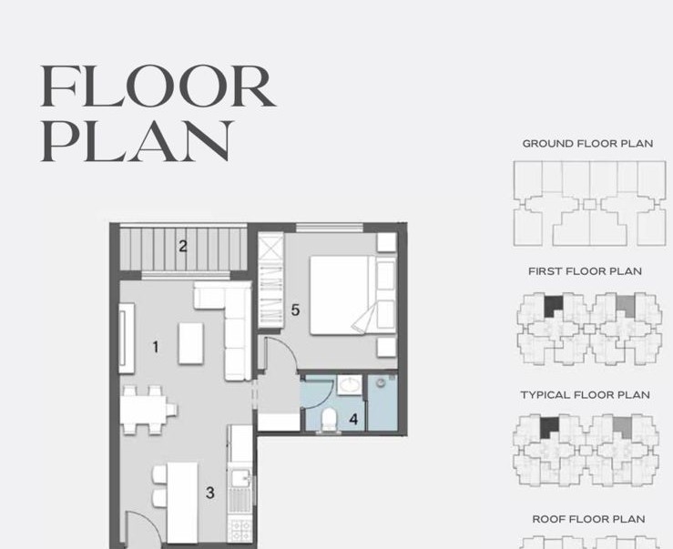 Floor plan for apartment at Avelin
