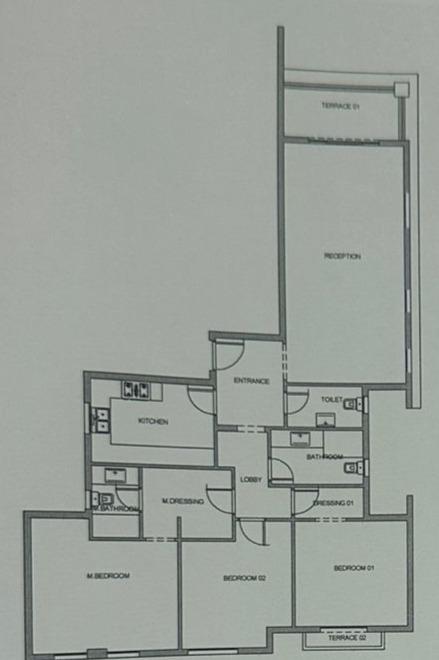 Floor plan for apartment at Mountain View ICity New Cairo