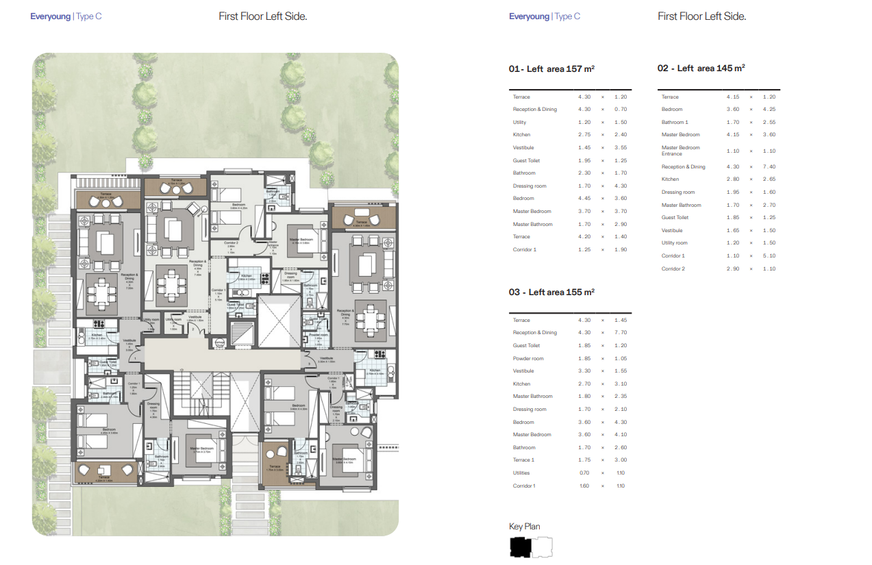 Floor plan for apartment at Ever