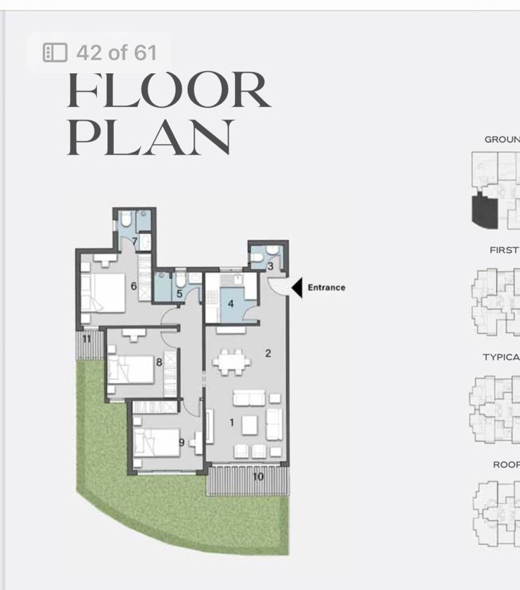 Floor plan for apartment at Avelin