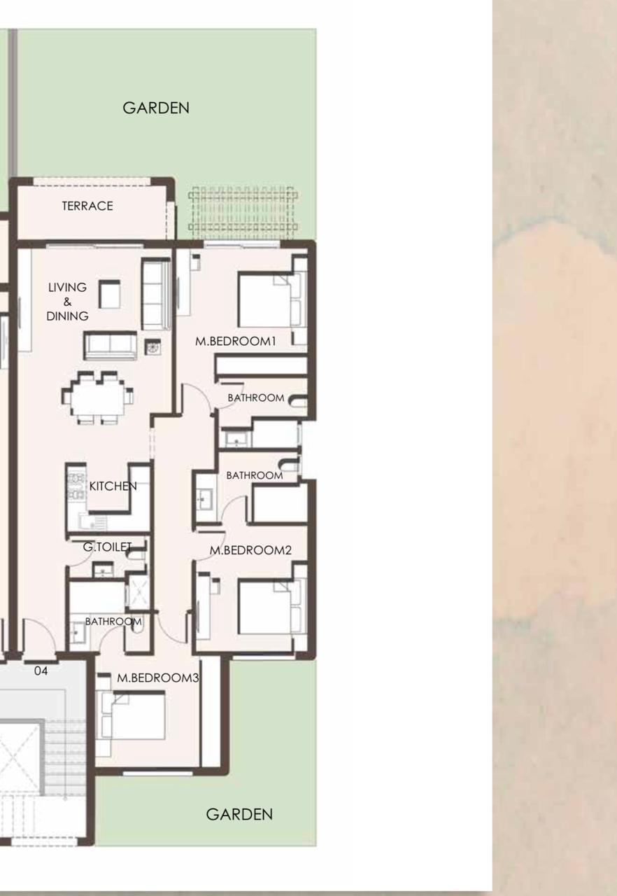 Floor plan for chalet at Hacienda West