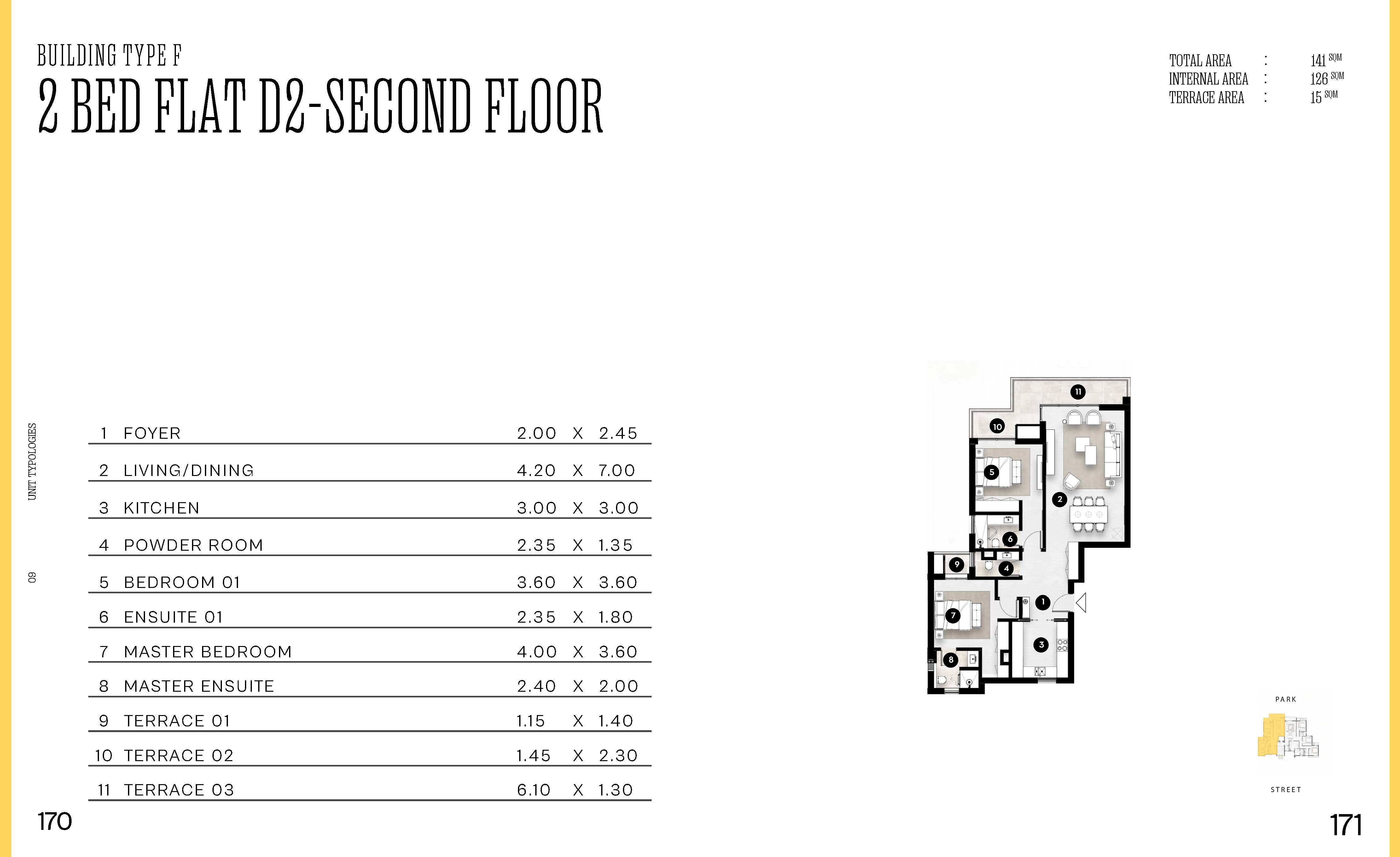 Floor plan for apartment at Solana