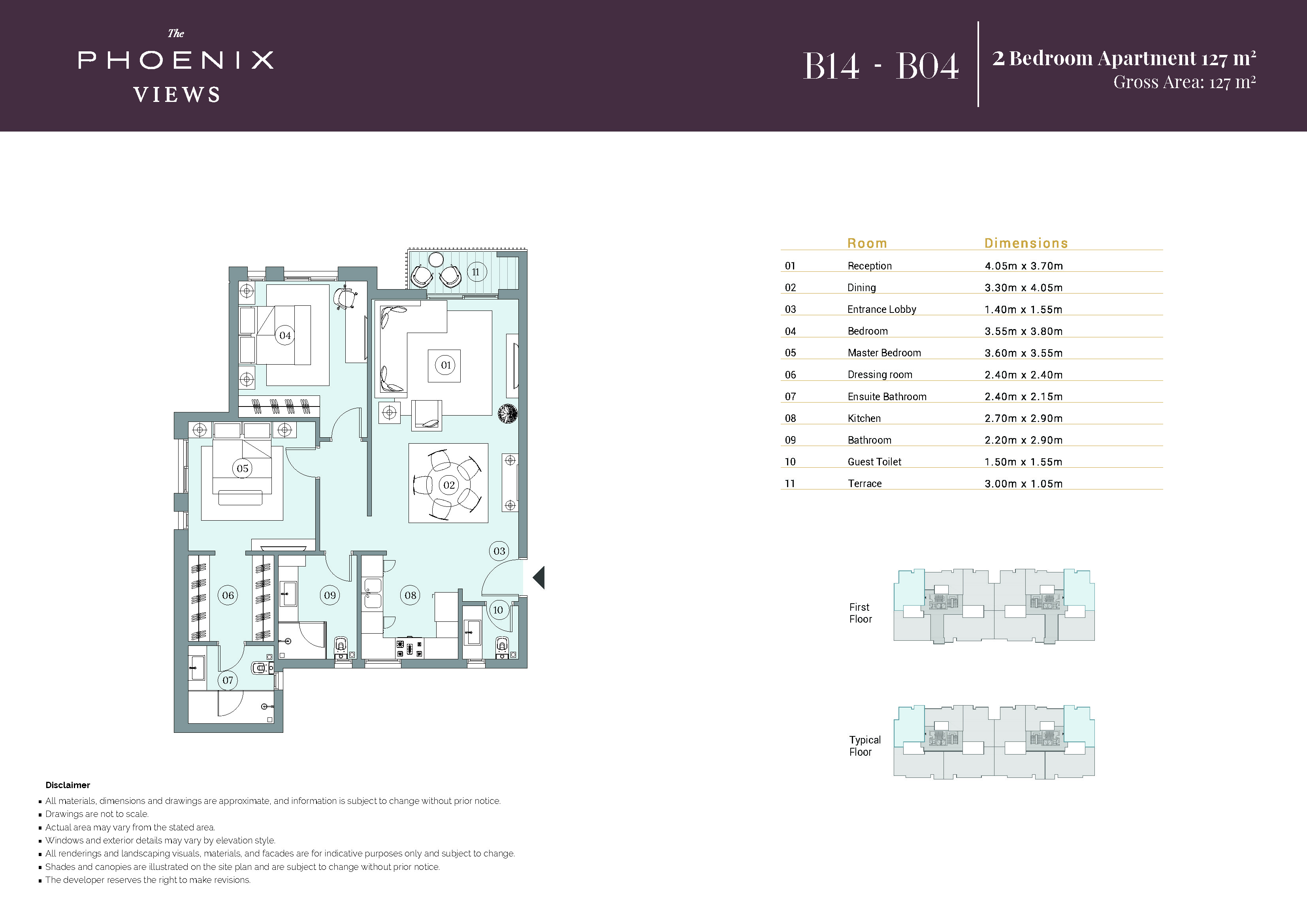Floor plan for apartment at Swanlake Residences