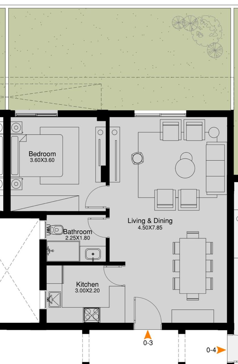 Floor plan for apartment at O West Orascom