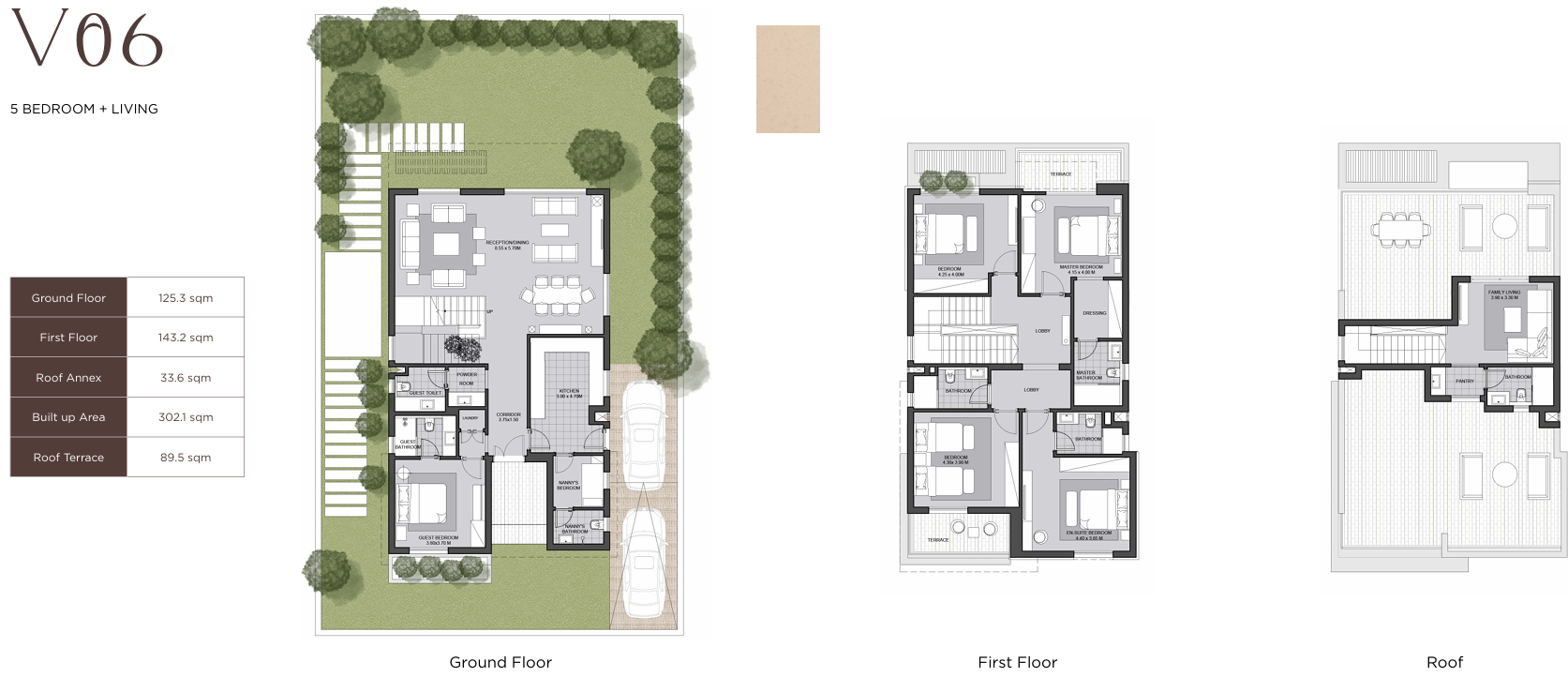 Floor plan for villa at Karmell New Zayed