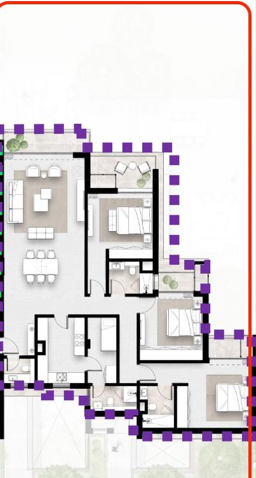 Floor plan for apartment at Solana