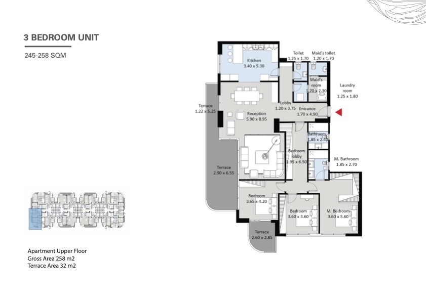 Floor plan for apartment at The Curve