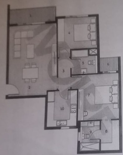 Floor plan for apartment at Ivoire West