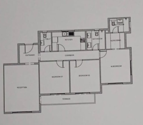 Floor plan for apartment at Mountain View ICity New Cairo