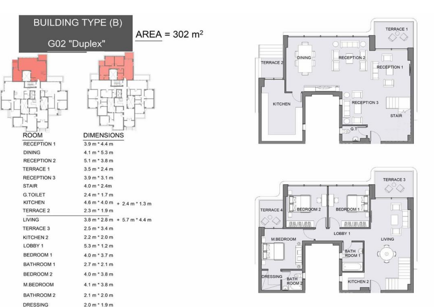 Floor plan for apartment at Serrano
