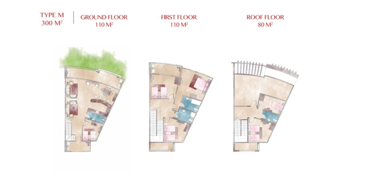 Floor plan for  at Lasirena Palm Beach