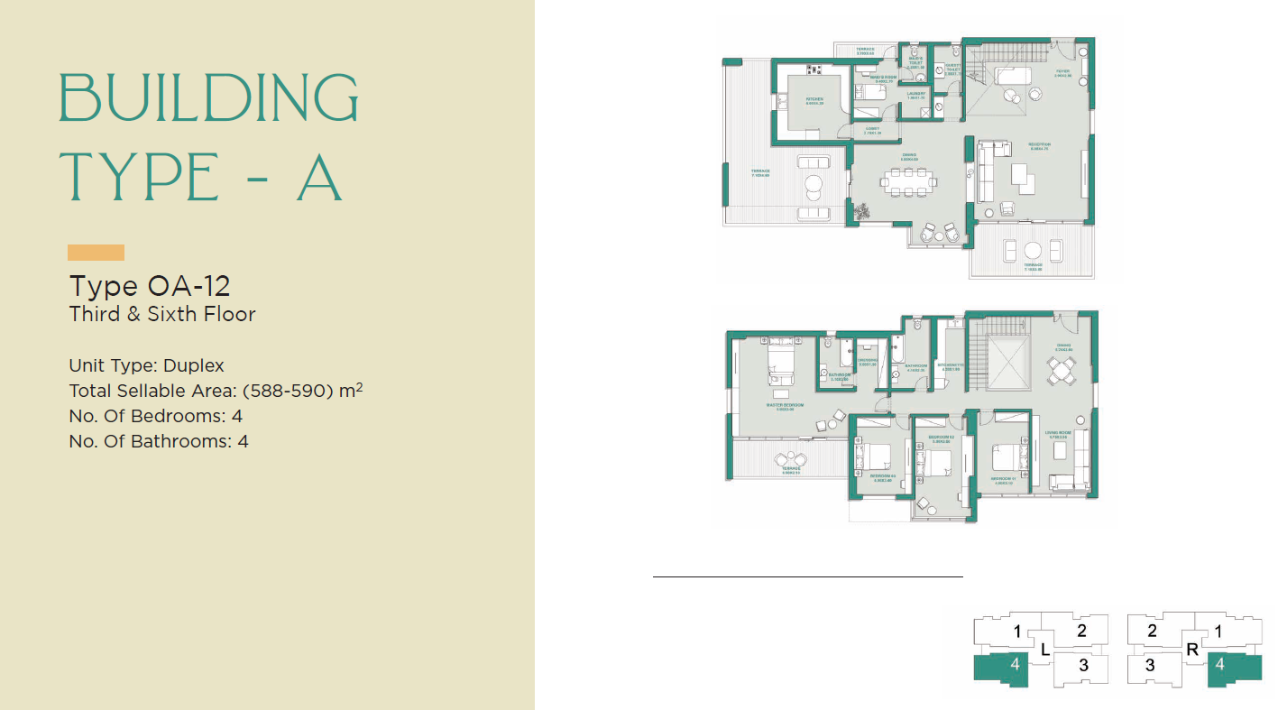 Floor plan for duplex at Jade Park
