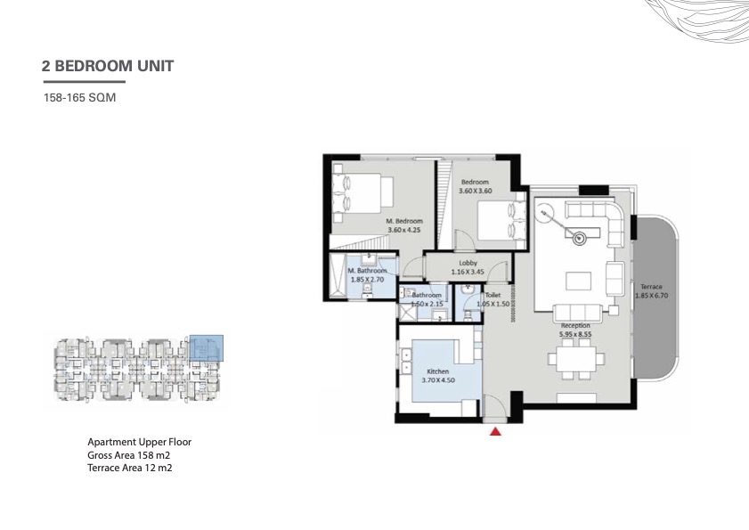 Floor plan for apartment at The Curve