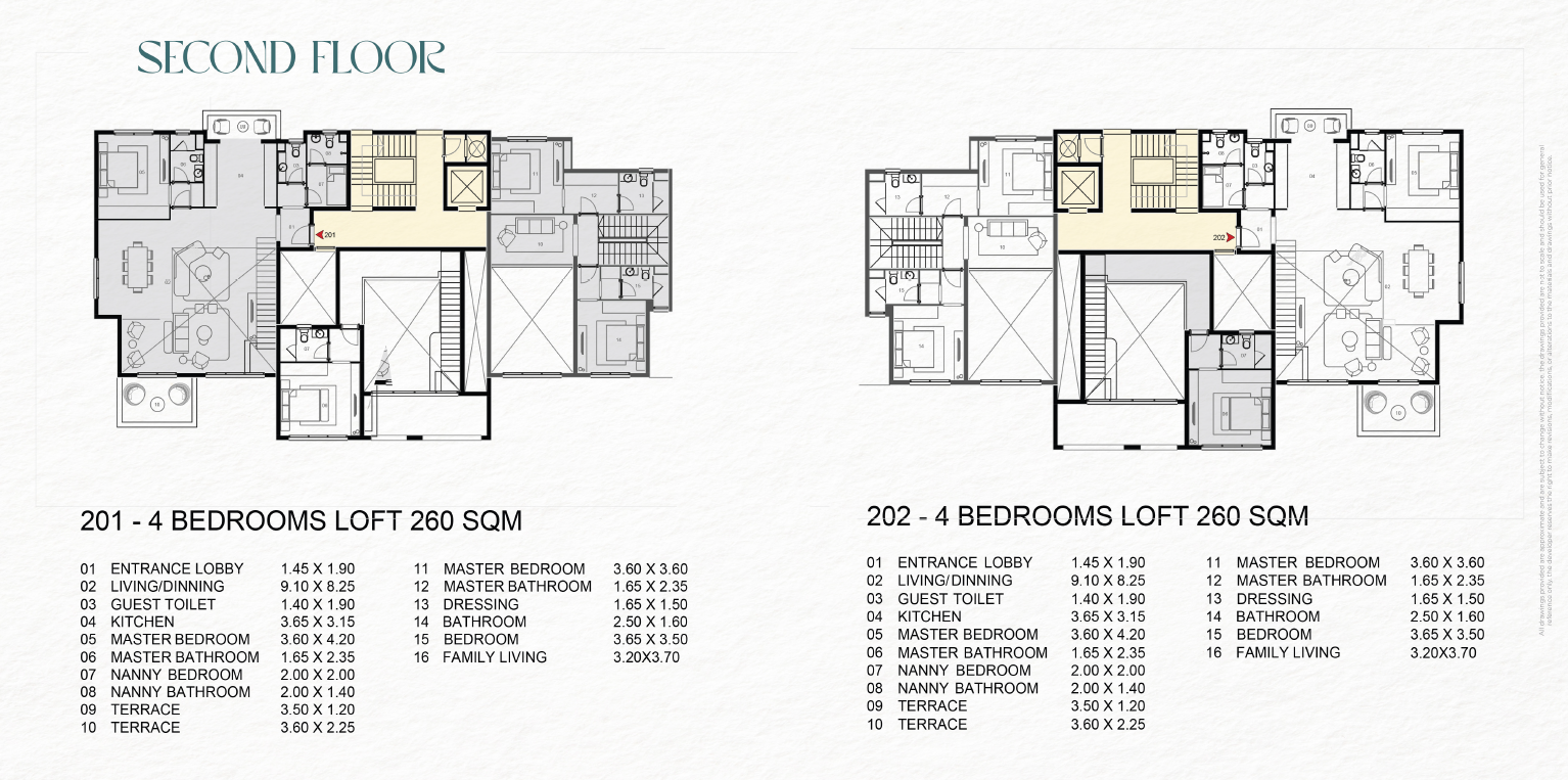 Floor plan for  at Saada Boutique