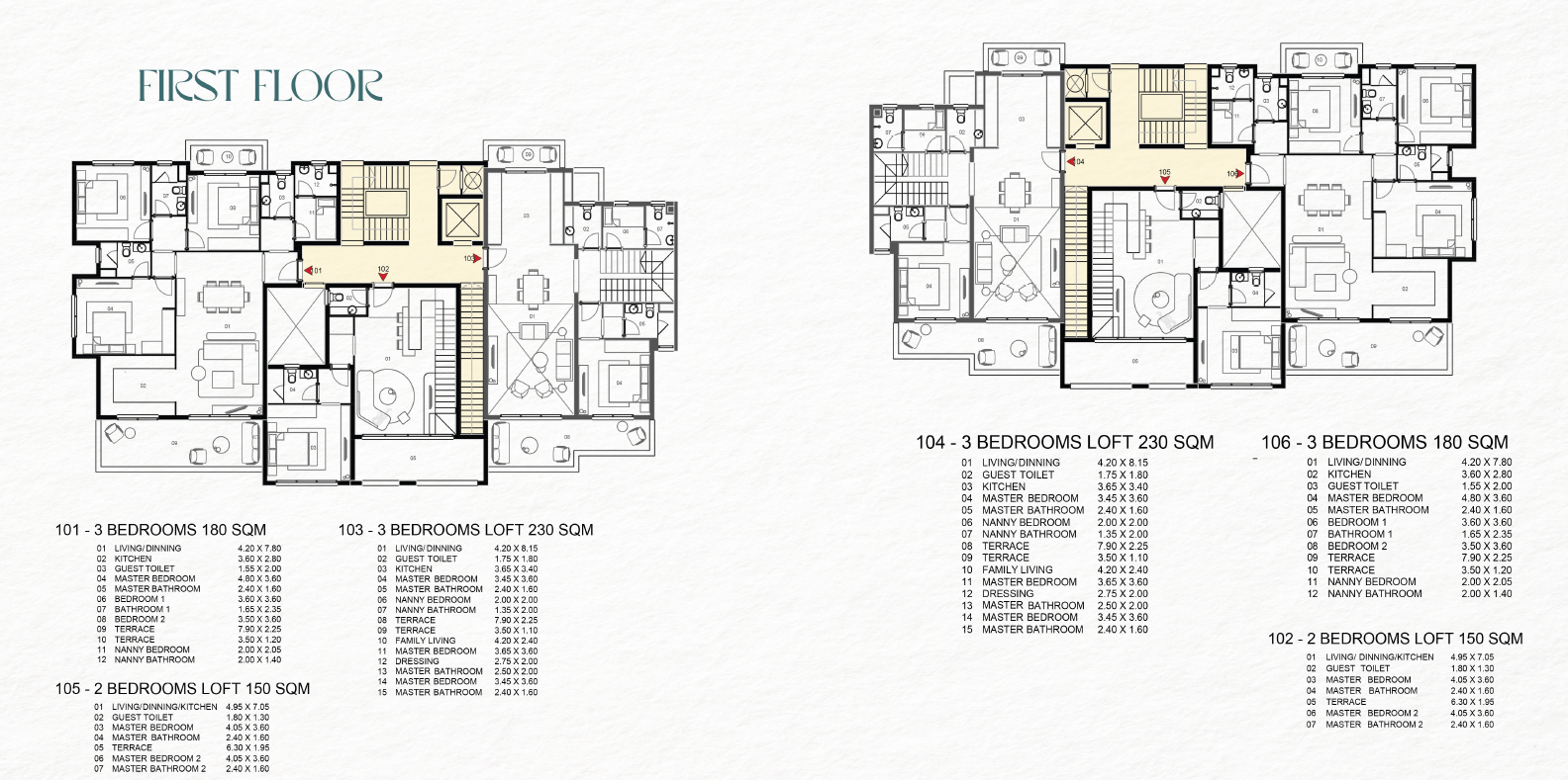 Floor plan for  at Saada Boutique
