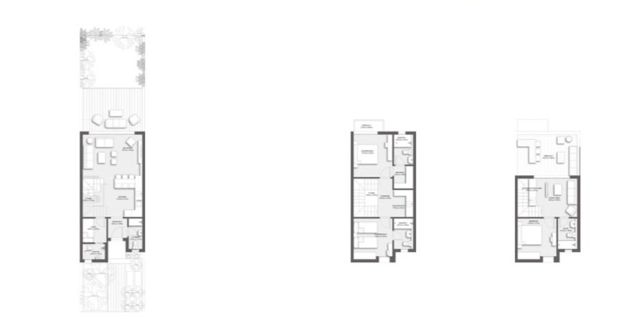 Floor plan for townhouse at Plage