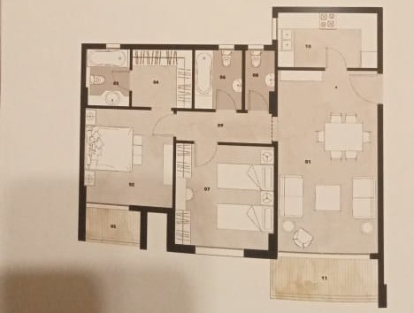 Floor plan for apartment at Vinci