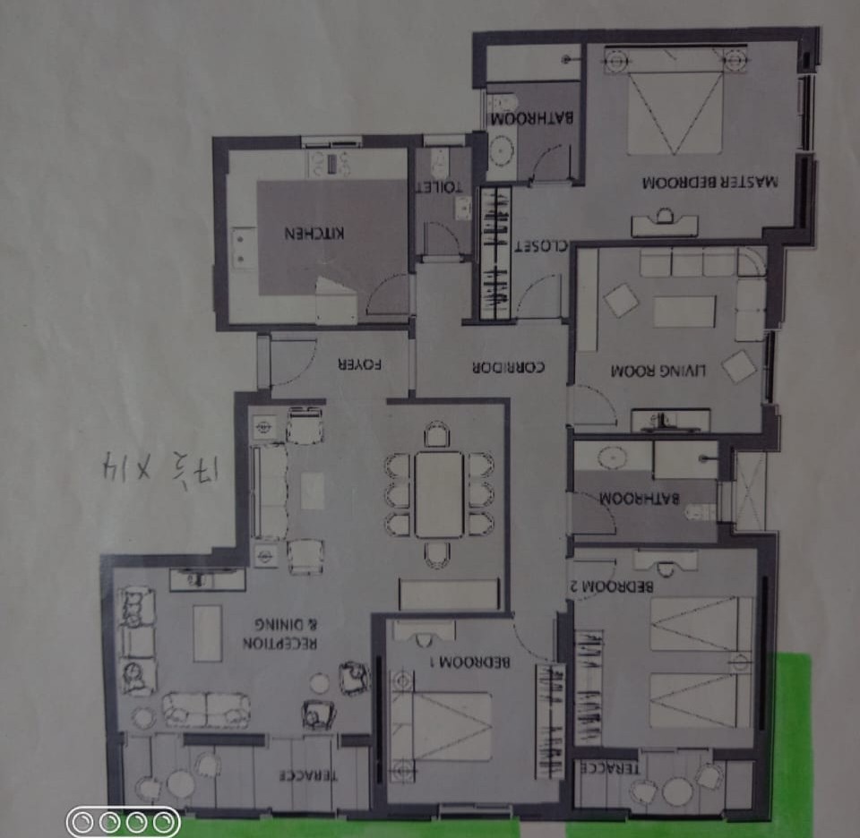 Floor plan for apartment at De Joya 3