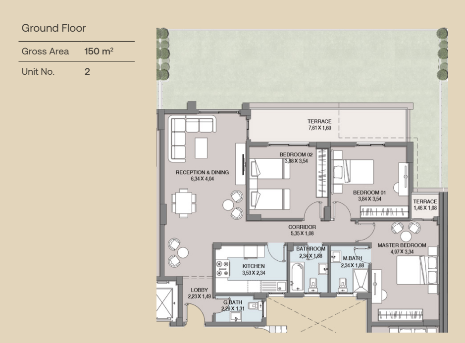 Floor plan for chalet at Westview Residence