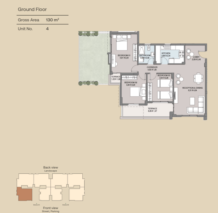 Floor plan for apartment at Westview Residence