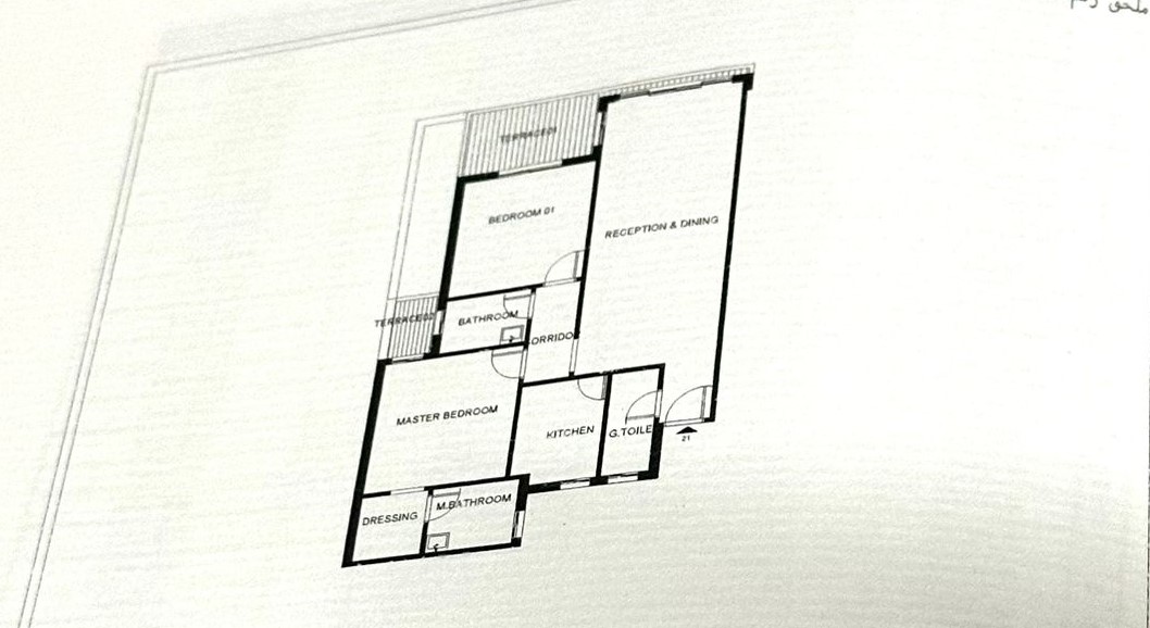 Floor plan for apartment at Telal East