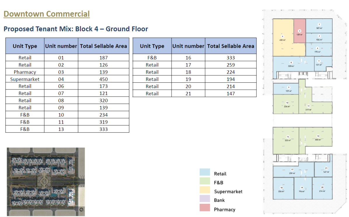 Floor plan for  at Downtown New Alamein