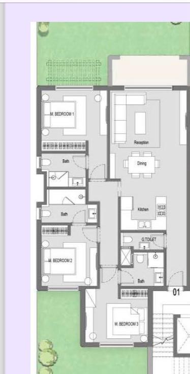 Floor plan for chalet at Hacienda Waters