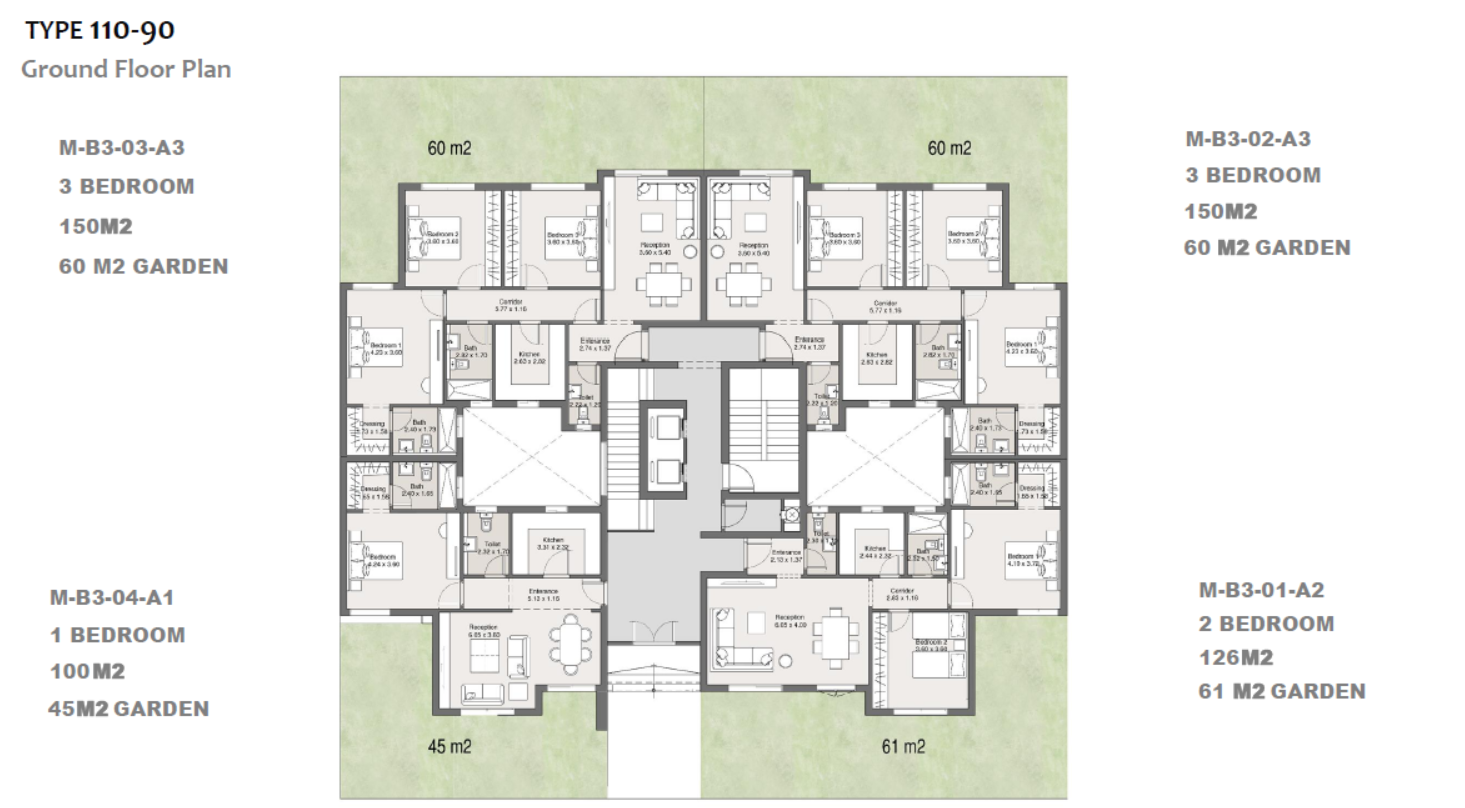 Floor plan for apartment at Maliv