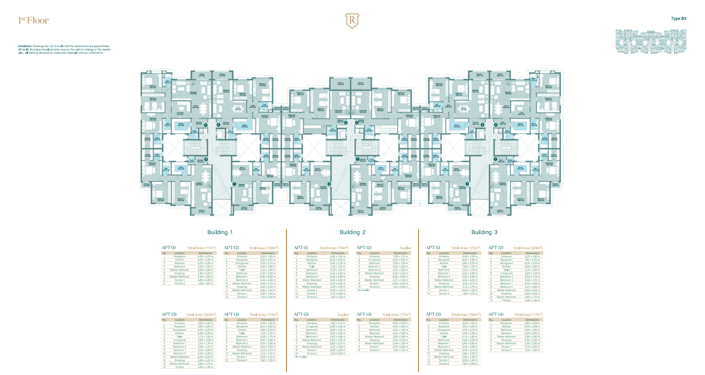 Floor plan for apartment at Regent's Square