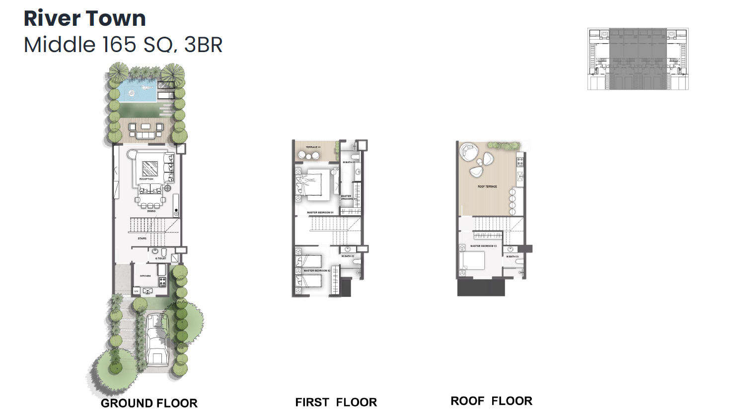 Floor plan for townhouse at Jirian - Mountain View