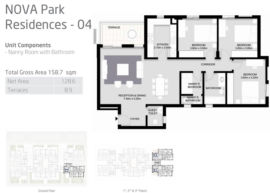 Floor plan for penthouse at VYE SODIC