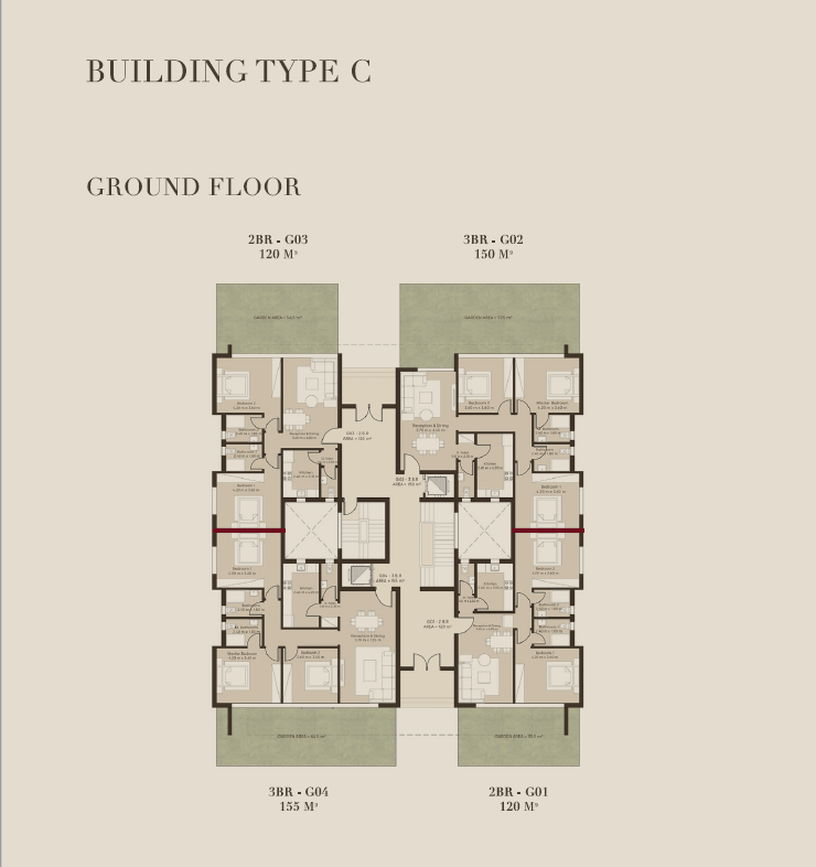 Floor plan for apartment at The Crest