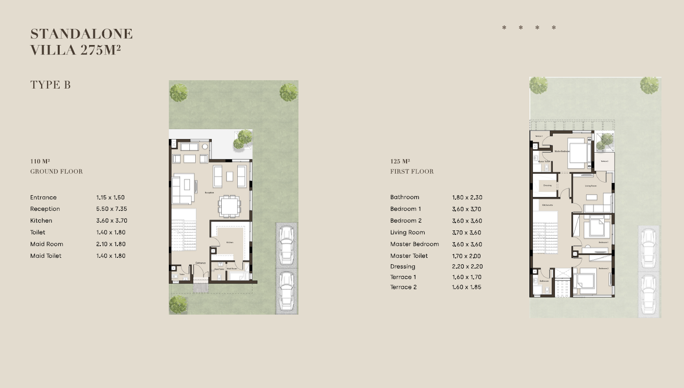 Floor plan for villa at The Crest