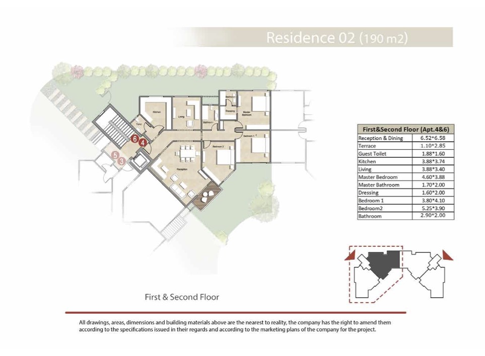 Floor plan for apartment at Keeva
