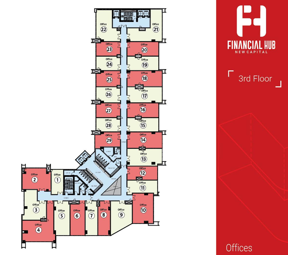 Floor plan for  at Financial Hub