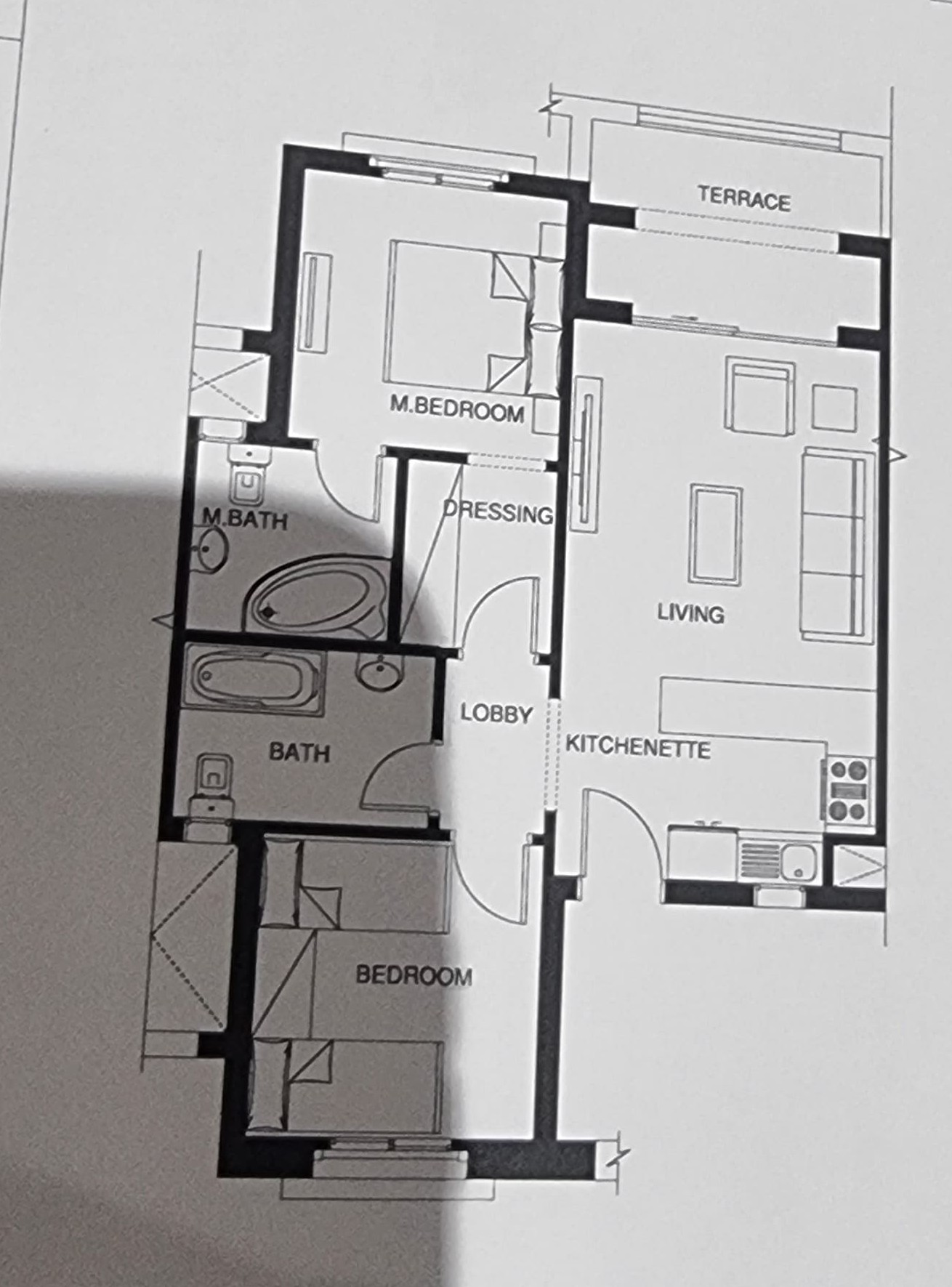 Floor plan for chalet at Mountain View Ras El Hekma