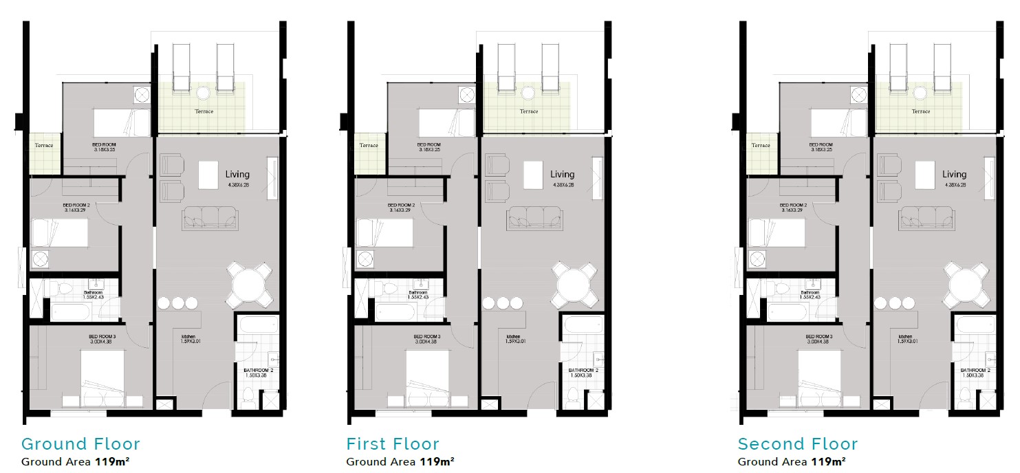 Floor plan for apartment at Sky Condos