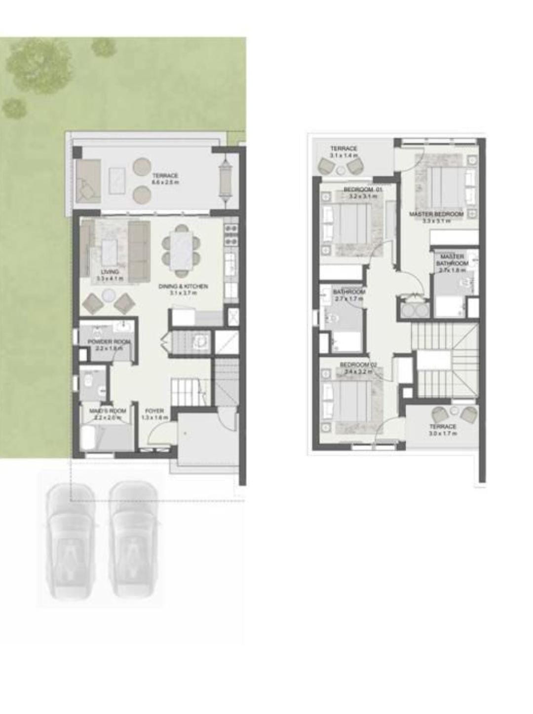 Floor plan for townhouse at Soul