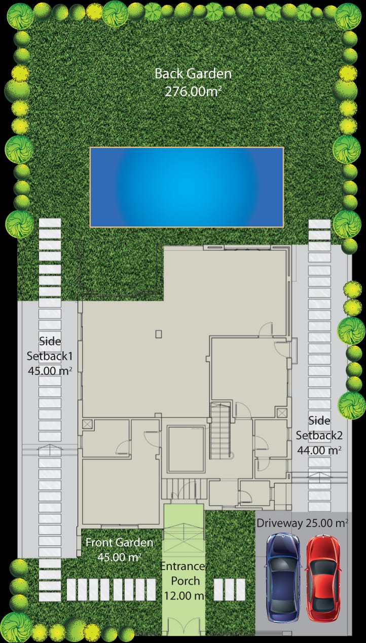 Floor plan for villa at Grand Heights