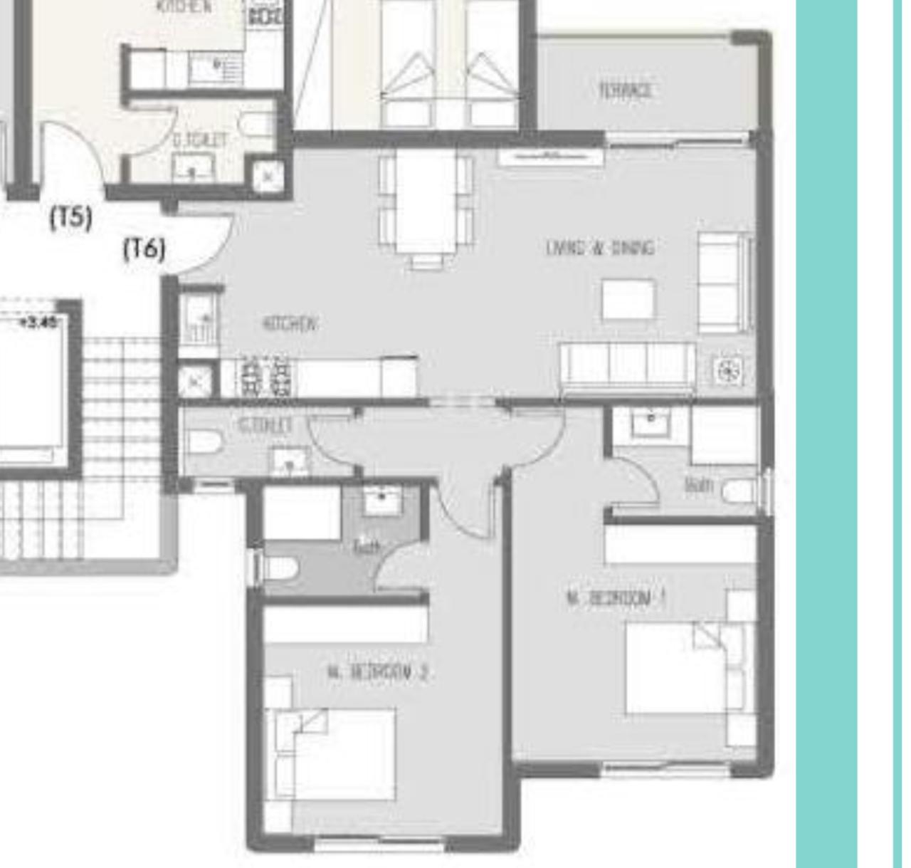 Floor plan for chalet at Hacienda Waters