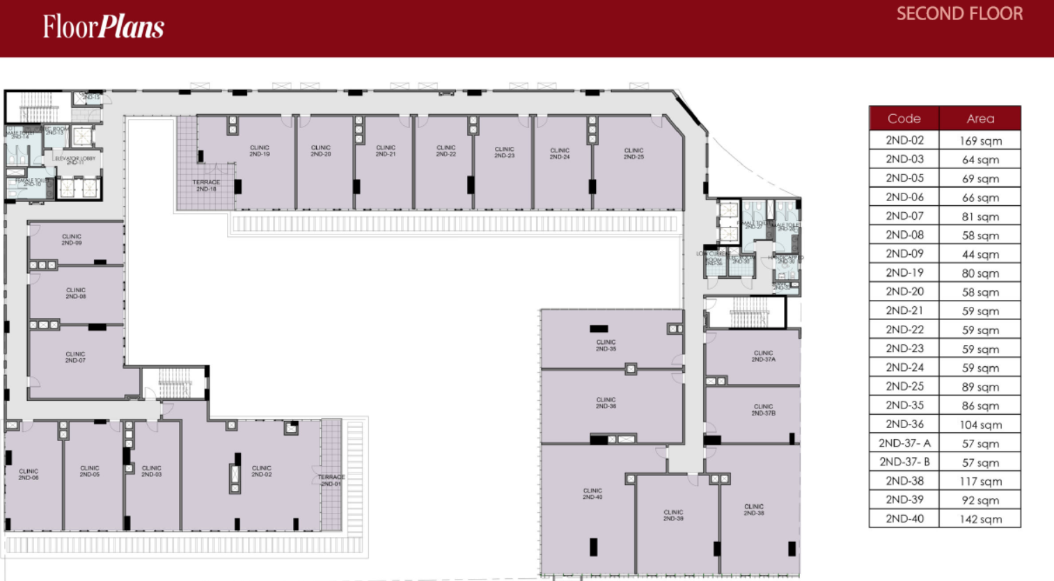 Floor plan for  at Five Fifty Five Business Complex