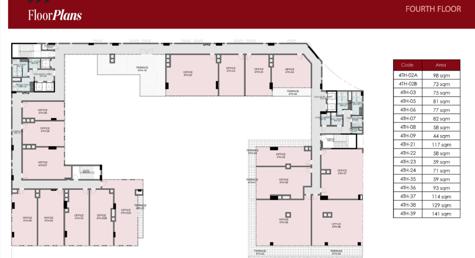 Floor plan for  at Five Fifty Five Business Complex
